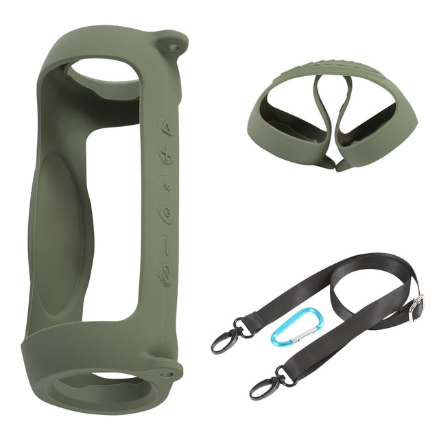 Soft de Silicone Bluetooth Speaker Case Para JBL Charge 5 - NOVO