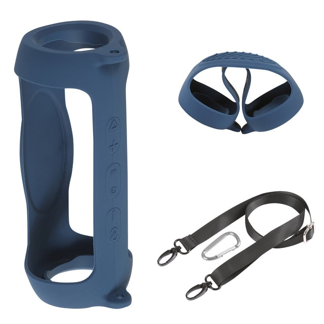 Soft de Silicone Bluetooth Speaker Case Para JBL Charge 5 - NOVO
